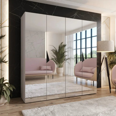 4 Door Manufactured Wood Wardrobe
