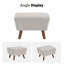 Repose-pieds rembourré moderne Kaya de 24 po-95622471
