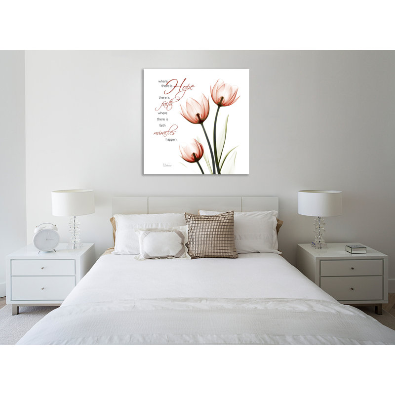 "Tulipsc68", toile tendue par Albert Koetsier, H 24 po x l 24 po x P 1,5 po