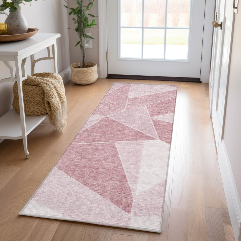 Geometric Indoor / Outdoor Rug, Runner 2'3" x 7'6"