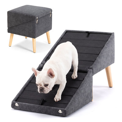 Marchepied pour chien 16,5 po beige
