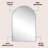 Elodie 26 in. W x 38 in. H Medium Arched Aluminum Metal Framed Wall Mounted Bathroom Vanity Accent Mirror, Nickel-378608241-393421924