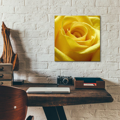 Epic Art «Yellow Rose» par Photoinc Studio, acrylique «Yellow Rose» par PhotoINC Studio