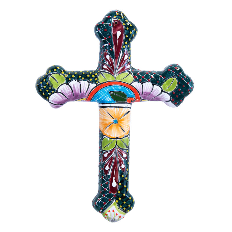 Croix de Talavera fabriquée à la main