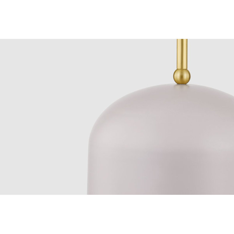 Luminaire suspendu en dôme 1 lumière Liba par Zoe Feldman x Mitzi, H 9,50 po x l 9,75 po x P 9,75 po