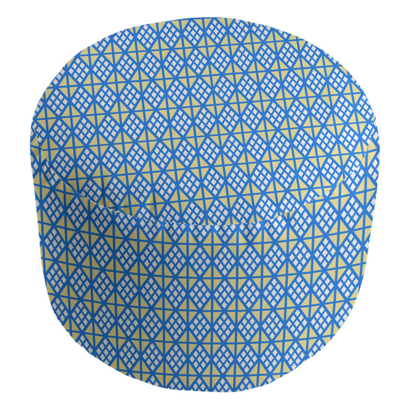 Repose-pieds Avicia, Jaune / bleu / bleu ciel