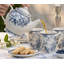 Ensemble de 4 tasses en porcelaine bleue 222 Fifth Adelaide de 14 onces, va au micro-ondes et au lave-vaisselle