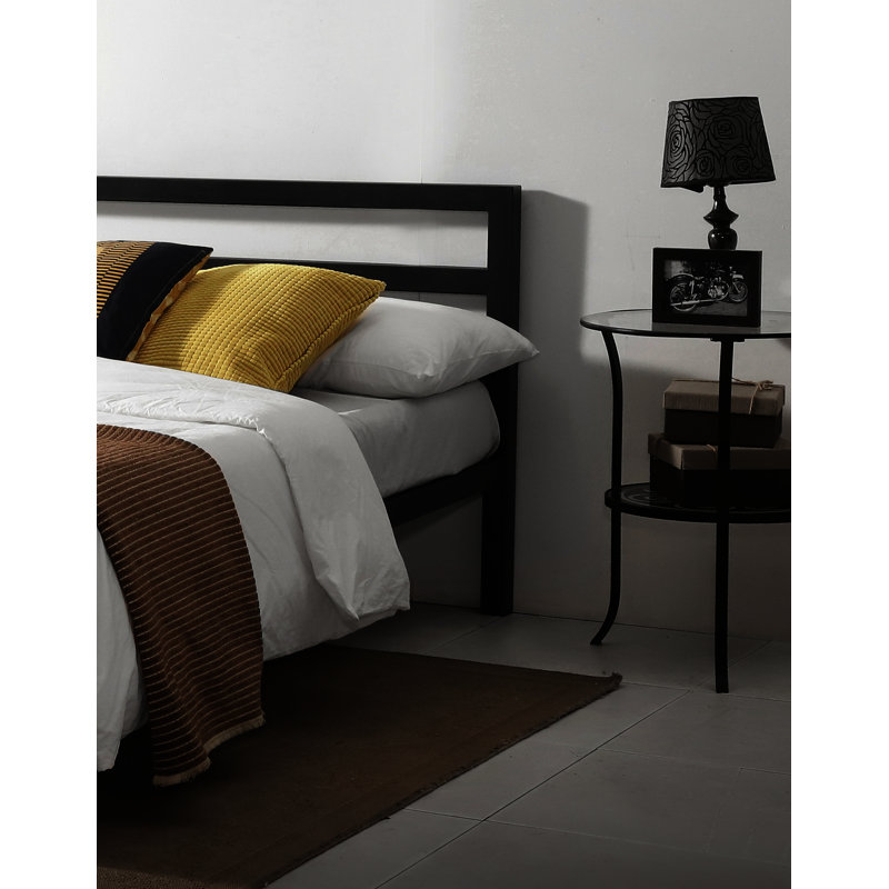 Shakia Bed, Small Double (4'), Black