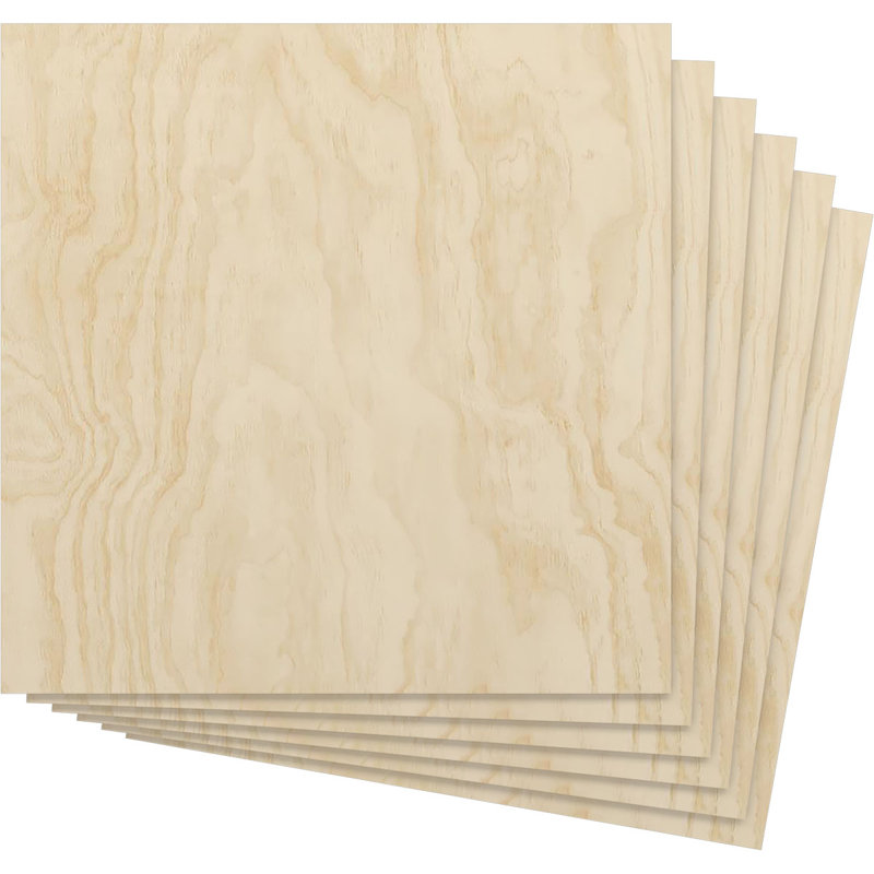 Wood Hobby Boards, 15.75" H  x 15.75" W  x 0.25" D, Birch