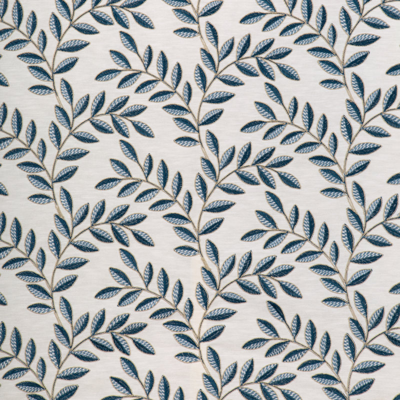 Kravet Basics - 37145-3, White/Blue/Indigo