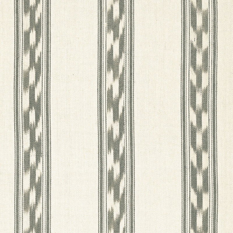 Mojave Ikat Stripe Fabric, Slate