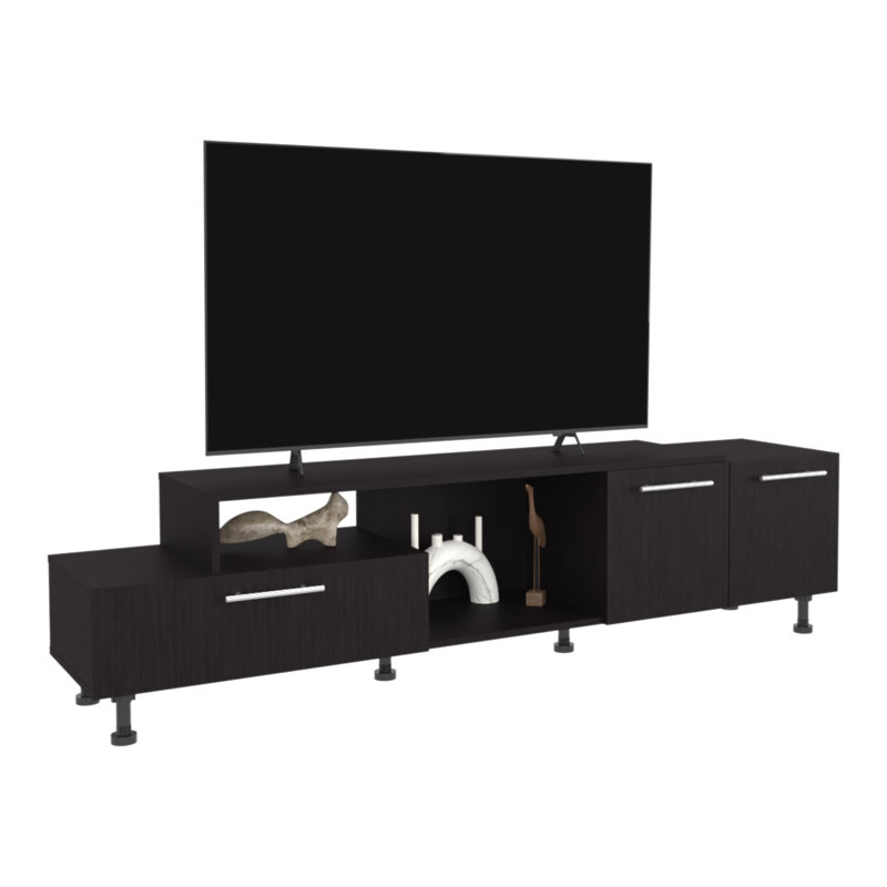 Meuble télé, 3 portes, 1 tablette pour téléviseur de 50 po