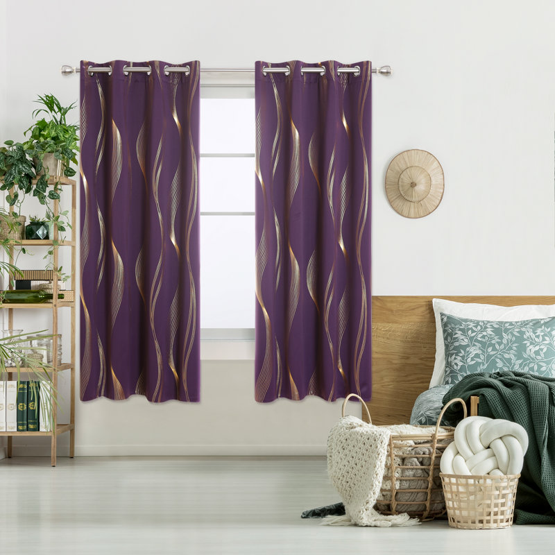Maisonet Blackout Curtain Pair, Light Grey, 168cm Width x 183cm Drop