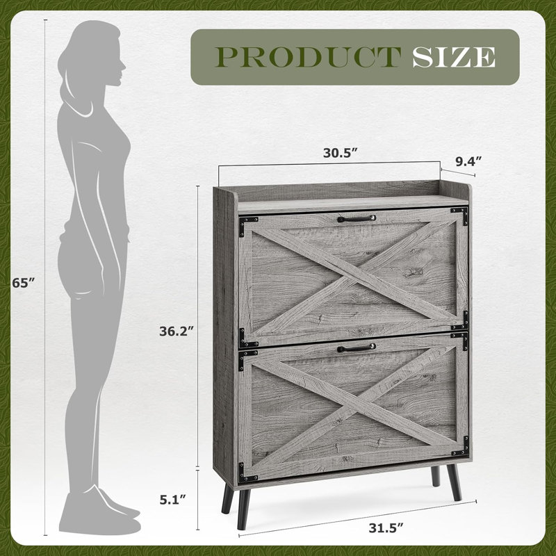 Armoire à chaussures, Gris