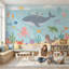 Murale sous-marine, créatures de la mer, décor océan-1583993654-1583993655