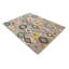 Rectangle 155 cm x 196 cm Geometric Wool Hand Woven Kilim