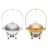 4.76Qt Round Stainless Steel Chafing Dish Warming Tray With Lid-90701284