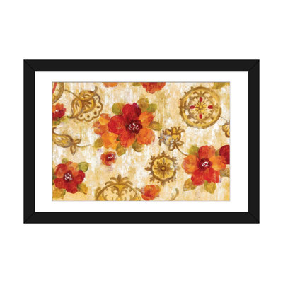 «Hibiscus and Mandala» par Silvia Vassileva - impression sur toile tendue
