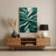 Abstrait paysage 55, art mural en métal vert-1066145118