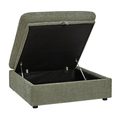 Parkton Green Storage Ottoman