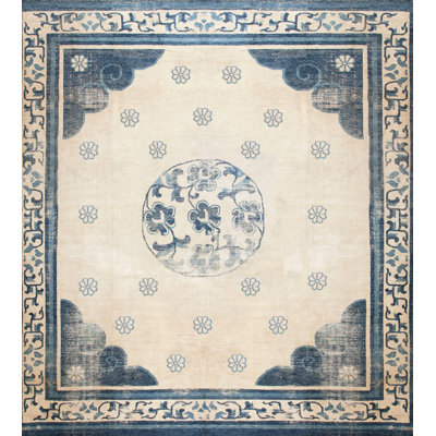 Tapis antique grand chinois - mongol