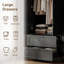 Armoire 71 "avec 2 tiroirs et tringle-130076504