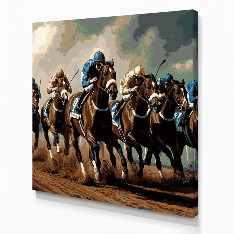Art sportif sur toile gris, H 12 po x l 12 po