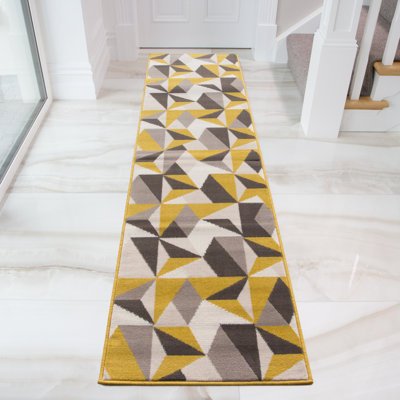 Kotka Machine Woven Ochre/Grey/Beige Indoor Rug