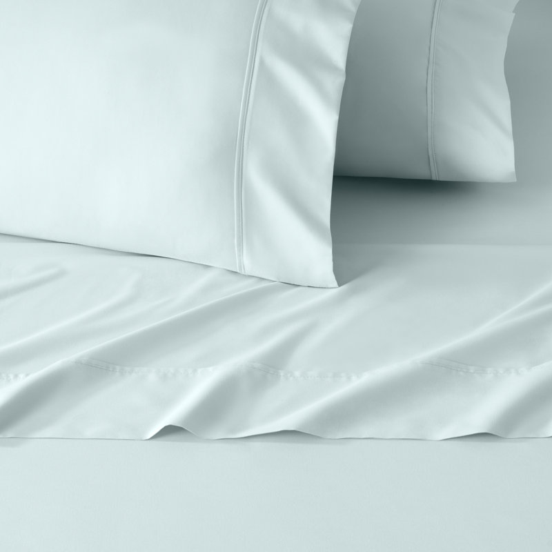 GAIAM Microfiber Cooling Wrinkle-Resistant Sheet Set, Whispering Blue, Twin Sheet Set with 2 Pillowcases
