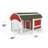 Pavlof 22.2 Square Feet Chicken Coop with Chicken Run For Up To 6 Chickens