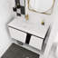 Meuble-lavabo simple 39,6 po avec comptoir en céramique Berenisse