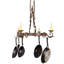 54" Long Elara 4 Light Pot Rack