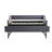 Twin Size Upholstered Daybed with Trundle,USB Port ,Side Pockets,Velvet Daybed with Button on Back and Piping on Waved Shape Arms for Bedroom Guest Room-1914367370