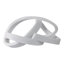 Sculpture décorative circulaire circulaire abstraite pour la maison - Objets décoratifs contemporains pour le salon et le style de la table - 16 po, blanc-252234874