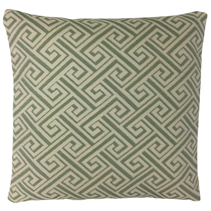 Geometric Reversible Throw Pillow, 24" x 24", Brown