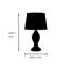 Zellner 44Cm Champagne Gold Silver Table Lamp