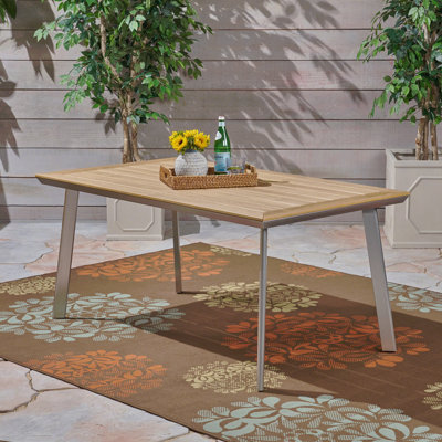 Dining Table With Faux Wood Top