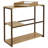 Industrial MDP 3-Shelf Console Table with Serving Tray, Brown