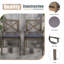 PERLA DINING CHAIR,2PCS With 2 Cushions-2085261260