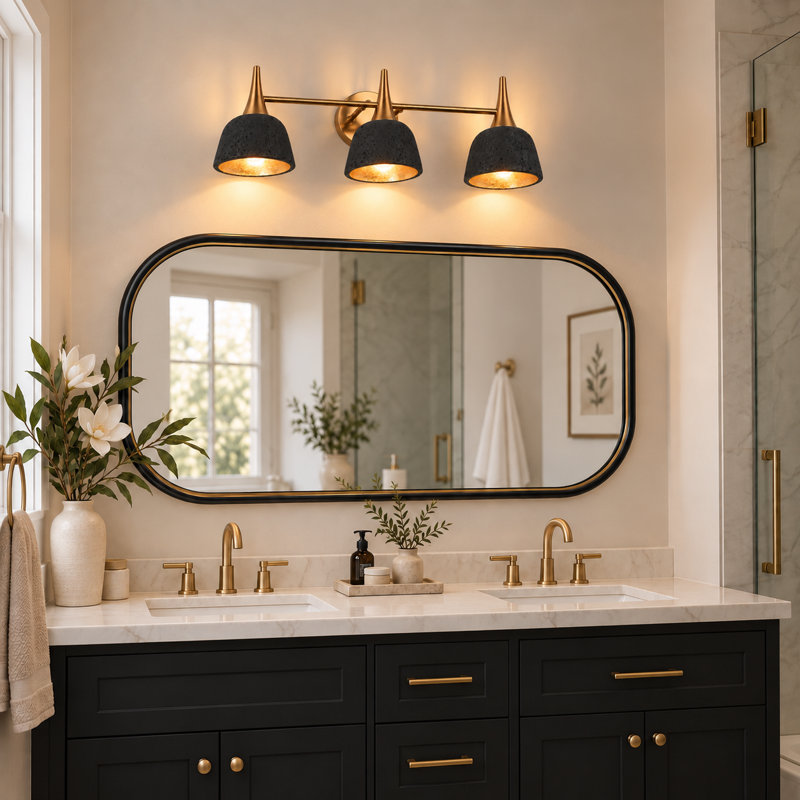 Éclairage pour meuble-lavabo à 3 lumières à intensité variable Alsatia