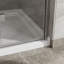Porte de douche en verre sans cadre avec base de douche en acrylique pour les petites salles de bain-112535317