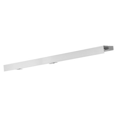 Bypass Sliding Door Hardware Kit, 5 ft Aluminum Alloy Dual-Track Bypass Door Hardware, Smooth and Quiet Sliding, Easy to Install, for 1" to 1 3/4" Thickness 30" Width 2 Door System, for Closet