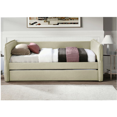 Daybed With a Trundle in Tan