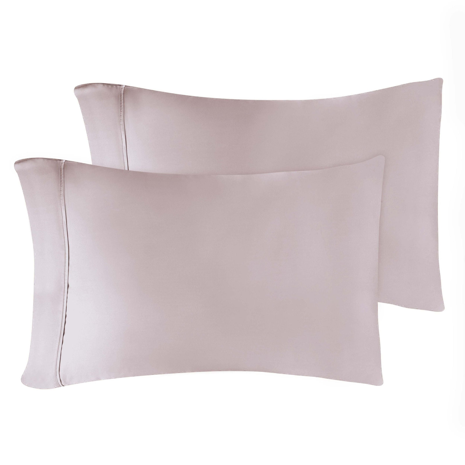 Cassius Egyptian-Quality Cotton 400 Thread Count Solid Luxury Pillowcase, Standard, Lilac