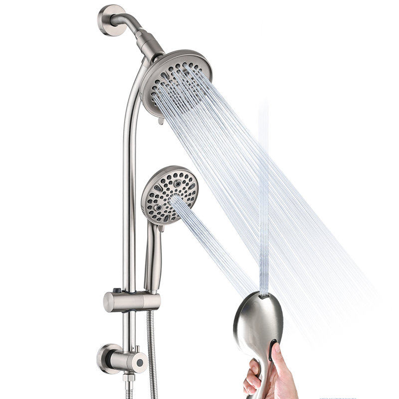Dual Shower Head 1.8 GPM GPM, Brushed Nickel
