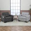 Upholstered Convertible Backrest Single Sofa Bed Accent Chair-1484293123