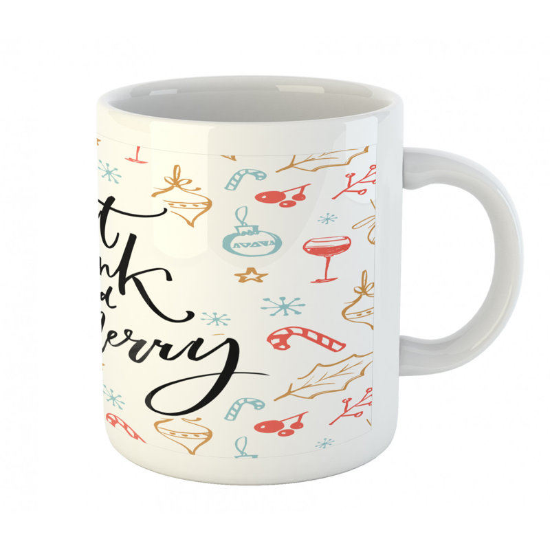 Grande tasse à café manger et be merry