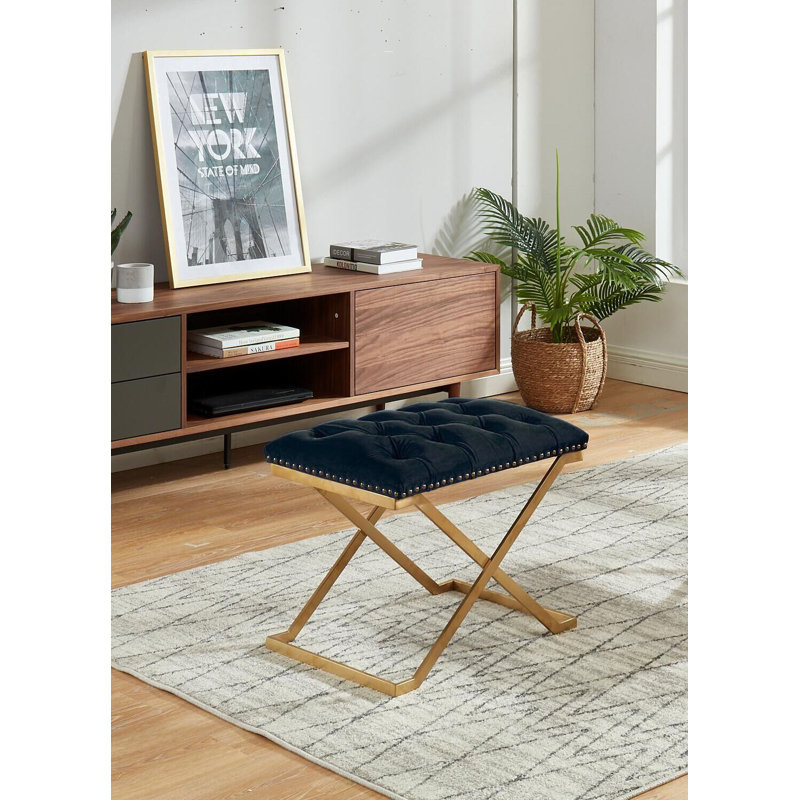 Repose-pieds Brame Imperial, Noir, Or