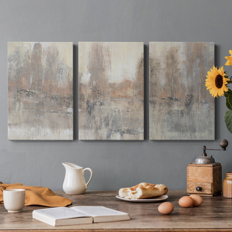 " Land Parcel II " 3 - Pieces, 40" H x 90" W x 1.5" D