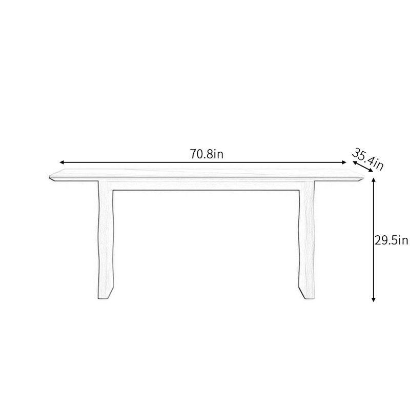 Eutrope, 29.5"H x 70.8"L x 35.4"W